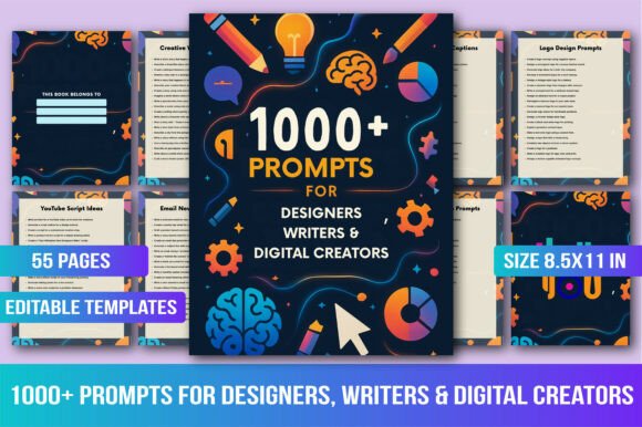 📘 1000 Prompts for Designers, Writers