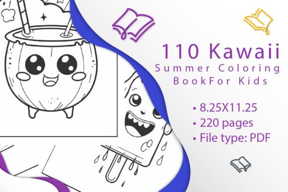 110 Kawaii Summer Coloring Pages: A Fun Way to Spark Creativity