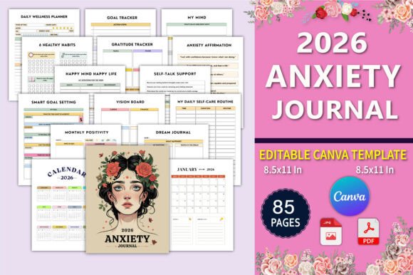 🧠 2026 Anxiety Journal: A Structured, Science-Informed Companion for Emotional Resilience