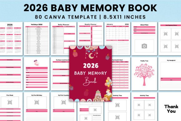2026 Baby Memory Book for Canva KDP: A Timeless Keepsake for Every Milestone