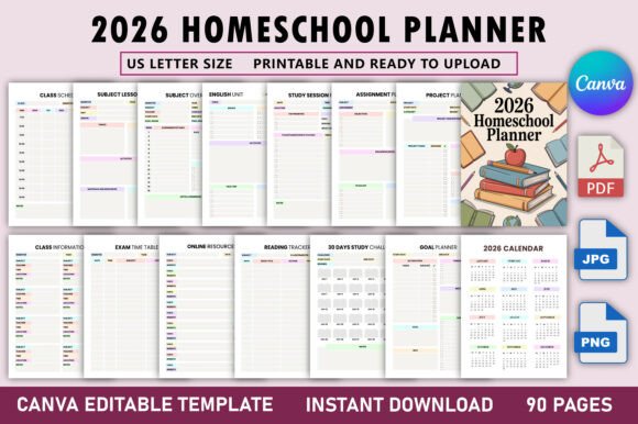 2026 Homeschool Planner: A Strategic Tool for Structured Learning and Productive Planning
