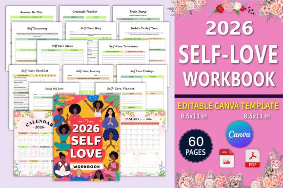 🌸 2026 Self-Love Workbook: A Guide to Building Confidence and Emotional Well-Being