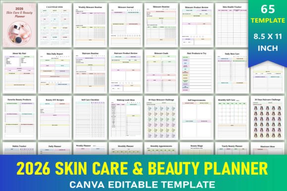 2026 Skin Care Beauty Planner