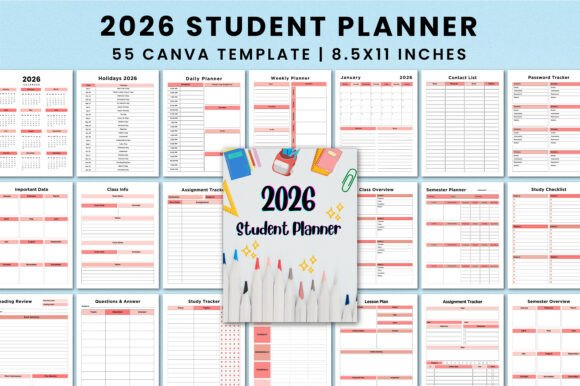 2026 Student Planner for Canva KDP: A Powerful Tool for Academic Success