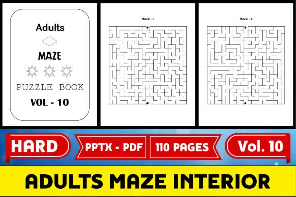 Adults Maze Puzzle Interior KDP - V 10: A Practical Resource for Creative Professionals