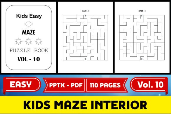Kids Maze Puzzle Interior KDP - Vol 10