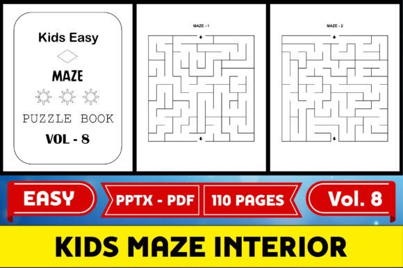 Kids Maze Puzzle Interior KDP - Vol 8