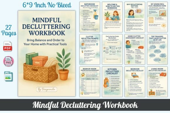 Mindful Decluttering Workbook: A Practical Tool for Intentional Space Management
