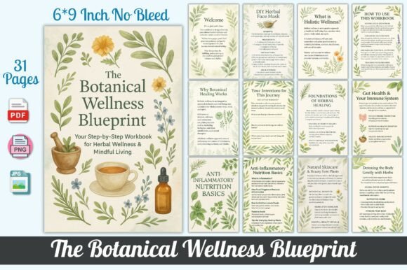 The Botanical Wellness Blueprint: A Holistic Journal for Mind, Body, and Nature